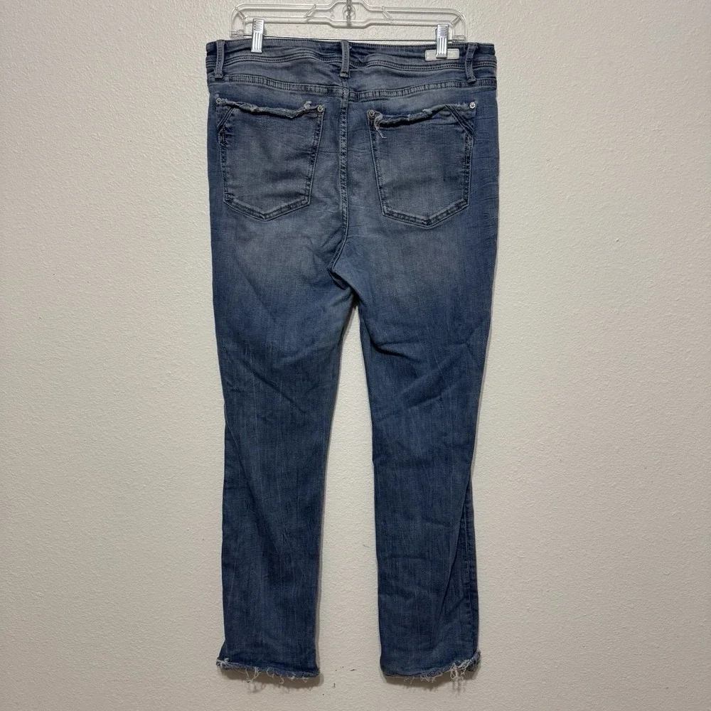 Buckle Black Jeans Women Size 34x32 Faded Blue Fit No. 53 Denim Bootcut - HEMMED